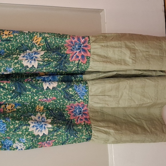 NWT Anthropologie Floral Green Maxi Strap Dress_1 - Picture 4 of 8